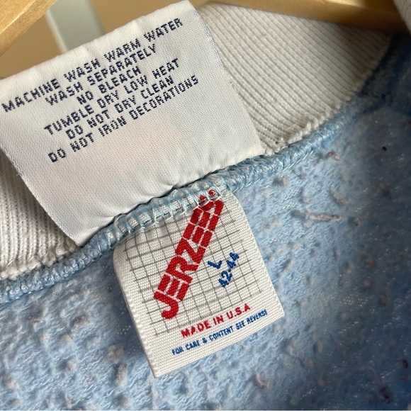 Vintage Morning Sun Large 1990's Sweatshirt Collared Flowers Made in USA - Picture 11 of 14